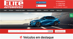 Desktop Screenshot of eliteautomoveis.com.br